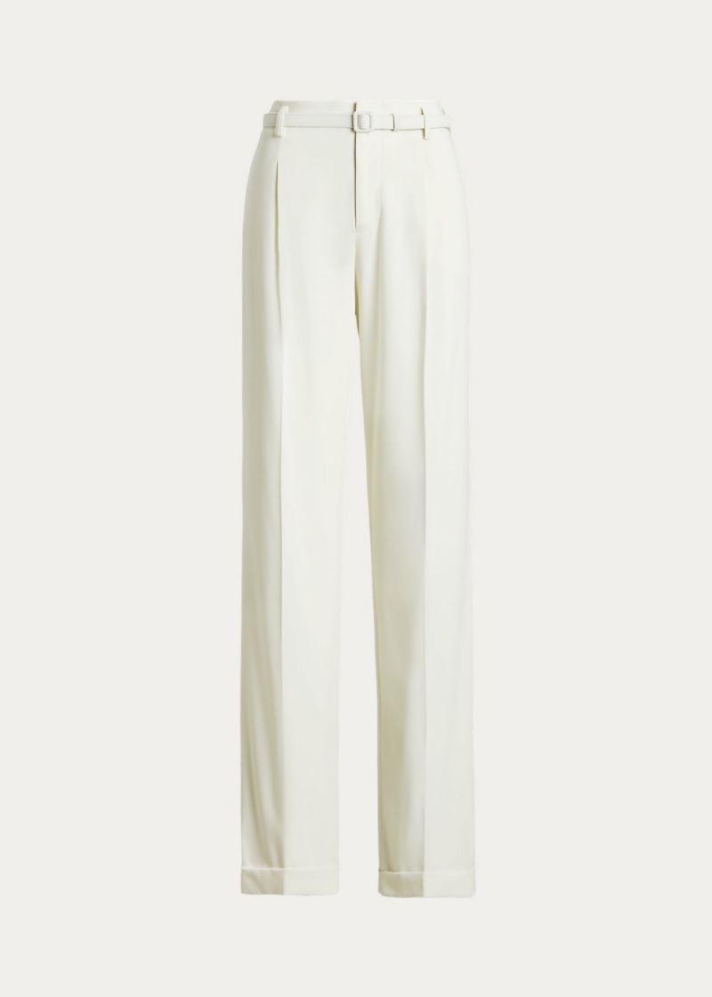 Pantalones Acklie Lana Gabardine Mujer Creme | SUTF52130 - vista 2