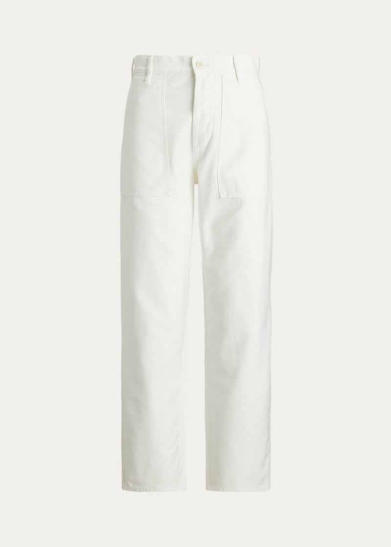 Pantalones Algodon Sateen Utility Mujer Azul Marino | OHEX63782 - vista 2