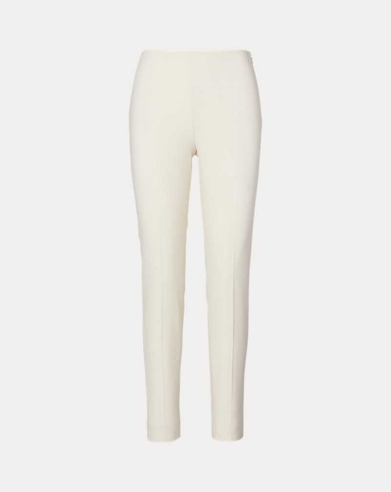 Pantalones Ralph Lauren Annie Stretch Wool trouser Mujer Creme | WHENIZD-20 - vista 2