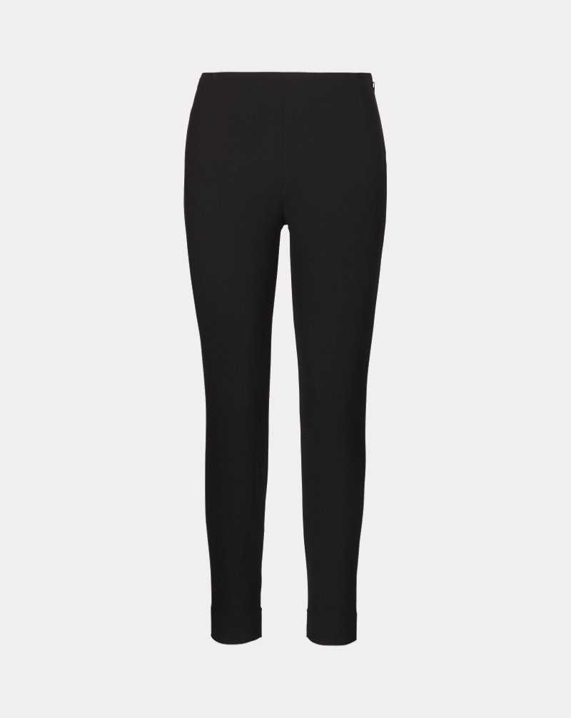 Pantalones Ralph Lauren Annie Stretch Wool Mujer Negros | AWQOIXY-48 - vista 2