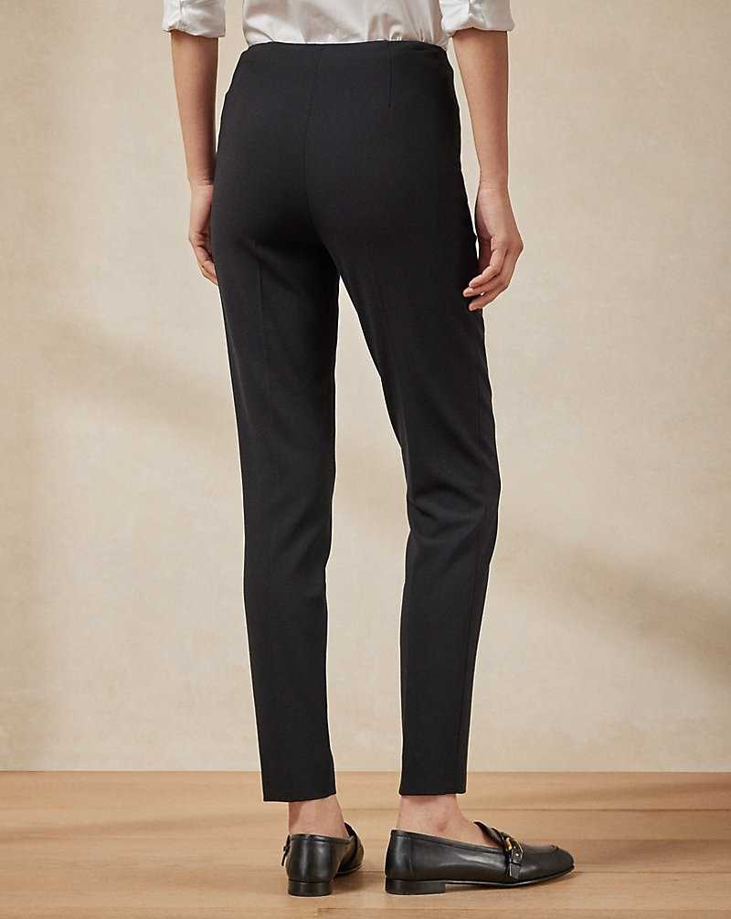 Pantalones Ralph Lauren Annie Stretch Wool Mujer Negros | AWQOIXY-48 - vista 4