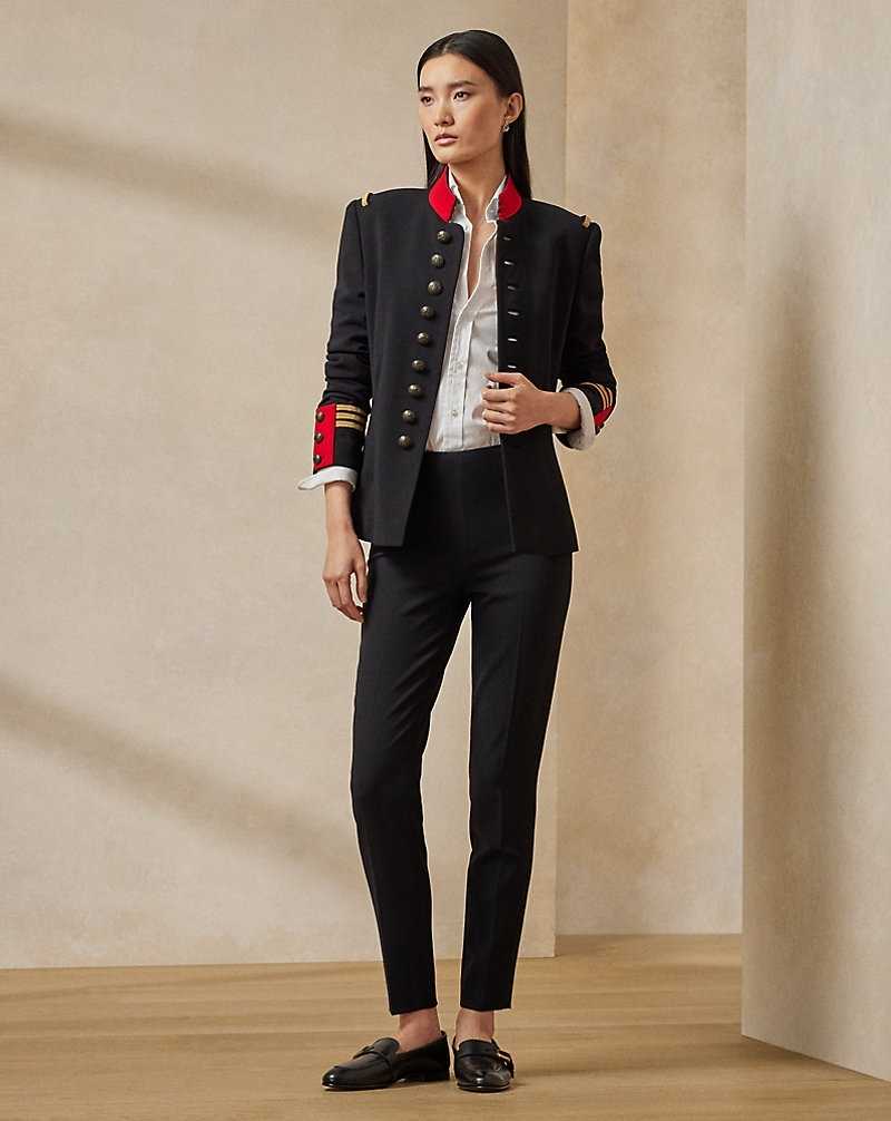Pantalones Ralph Lauren Annie Stretch Wool Mujer Negros | AWQOIXY-48 - vista 1