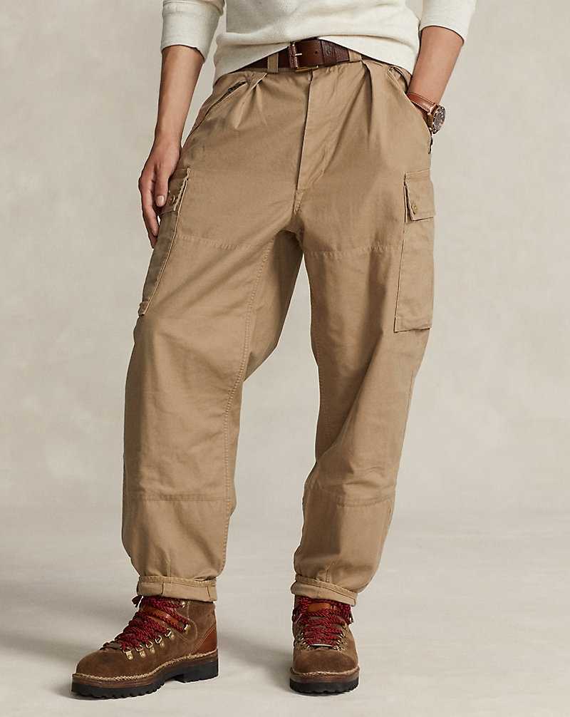 Pantalones Ralph Lauren Baggy Fit Reverse-Sateen Cargo Hombre Kaki | BMLQWKY-21 - vista 3