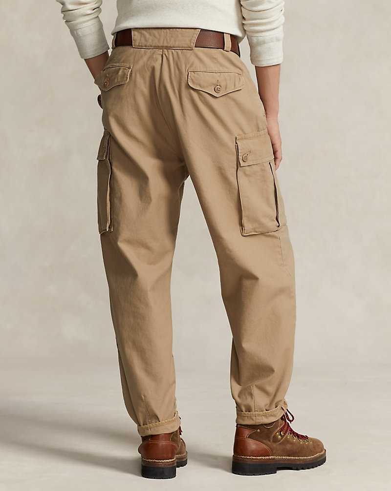 Pantalones Ralph Lauren Baggy Fit Reverse-Sateen Cargo Hombre Kaki | BMLQWKY-21 - vista 4