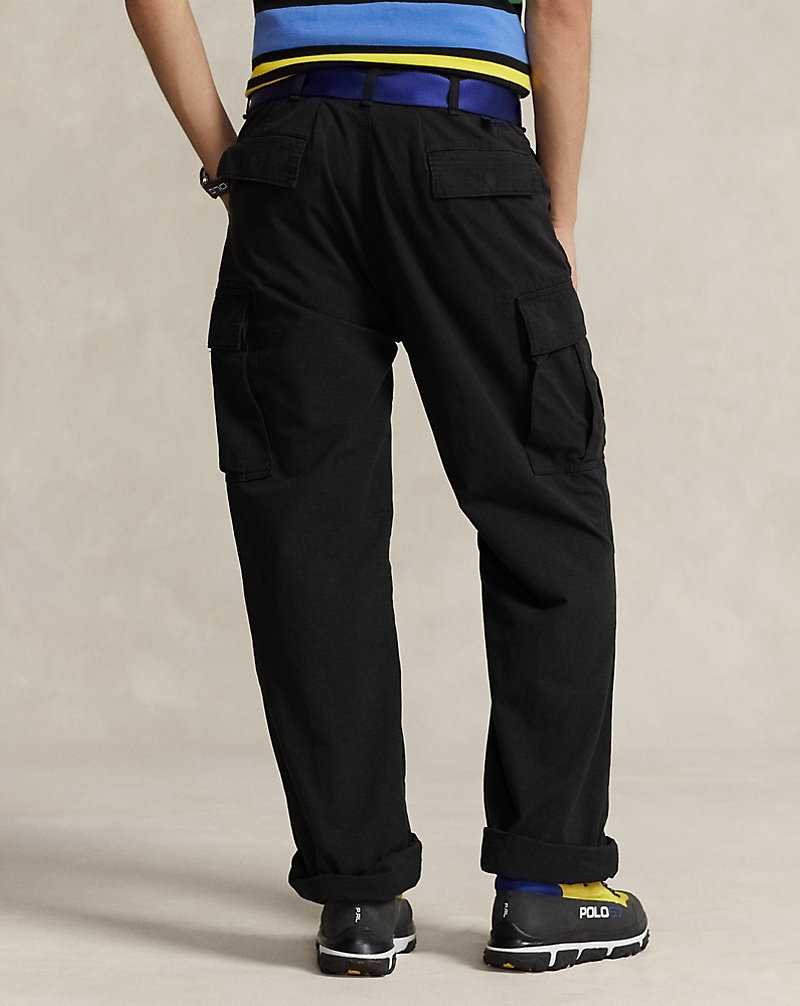 Pantalones Ralph Lauren Burroughs Relaxed Fit Ripstop Cargo Hombre Negros | CSNLFEU-42 - vista 4