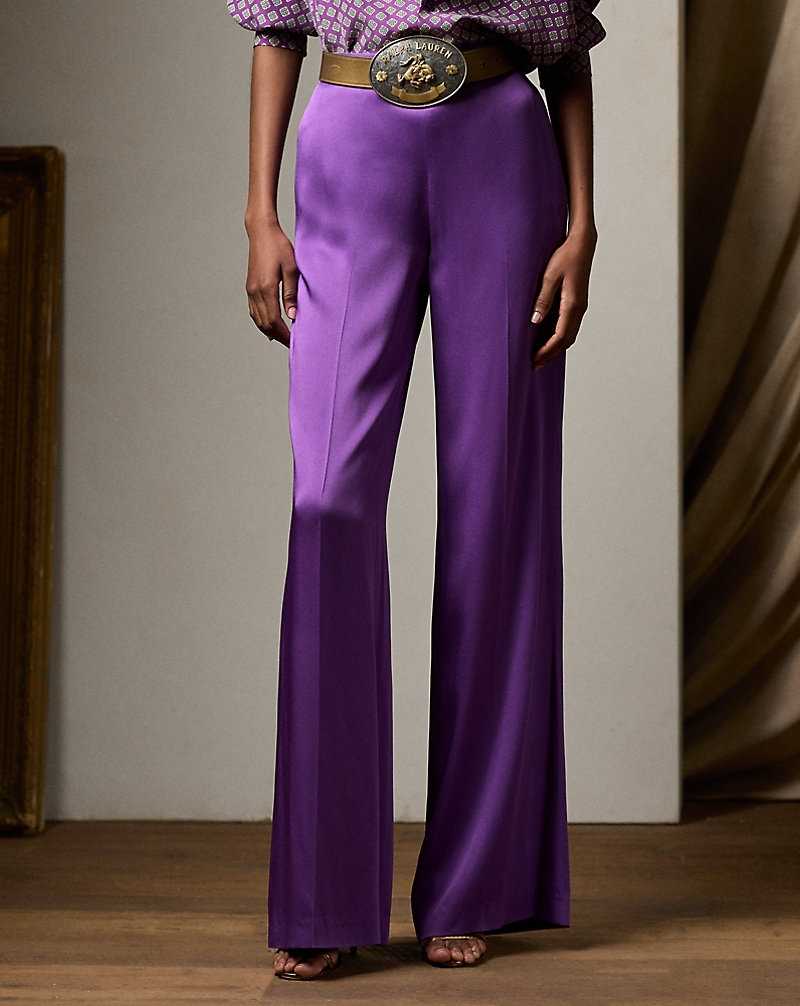 Pantalones Ralph Lauren Chevonne Crepe-Back Satin Mujer | RVSFAYL-29 - vista 3