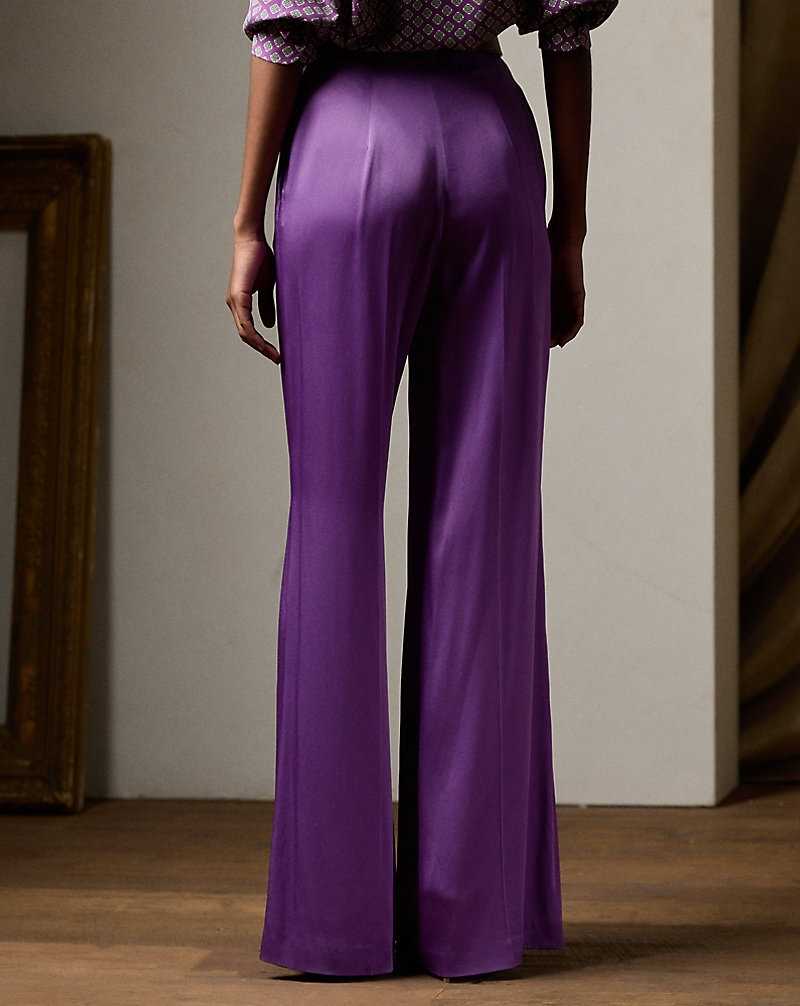 Pantalones Ralph Lauren Chevonne Crepe-Back Satin Mujer | RVSFAYL-29 - vista 4