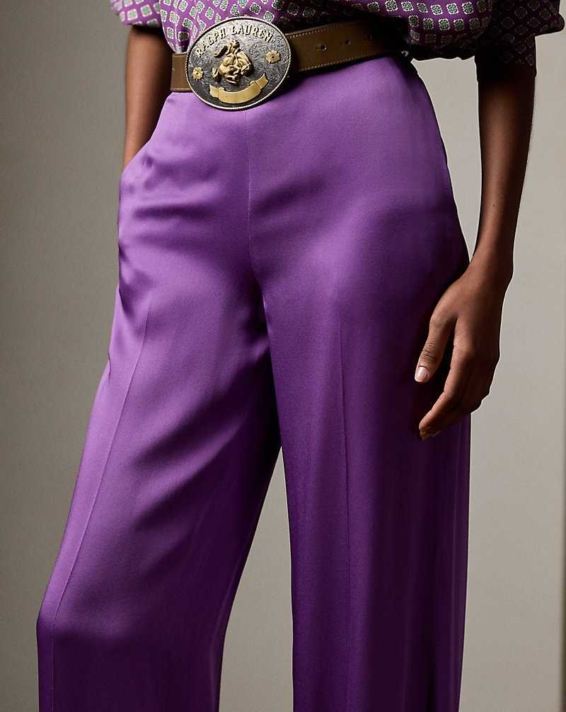 Pantalones Ralph Lauren Chevonne Crepe-Back Satin Mujer | RVSFAYL-29 - vista 5