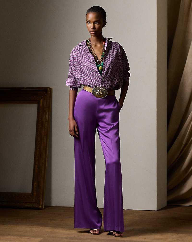 Pantalones Ralph Lauren Chevonne Crepe-Back Satin Mujer | RVSFAYL-29 - vista 1