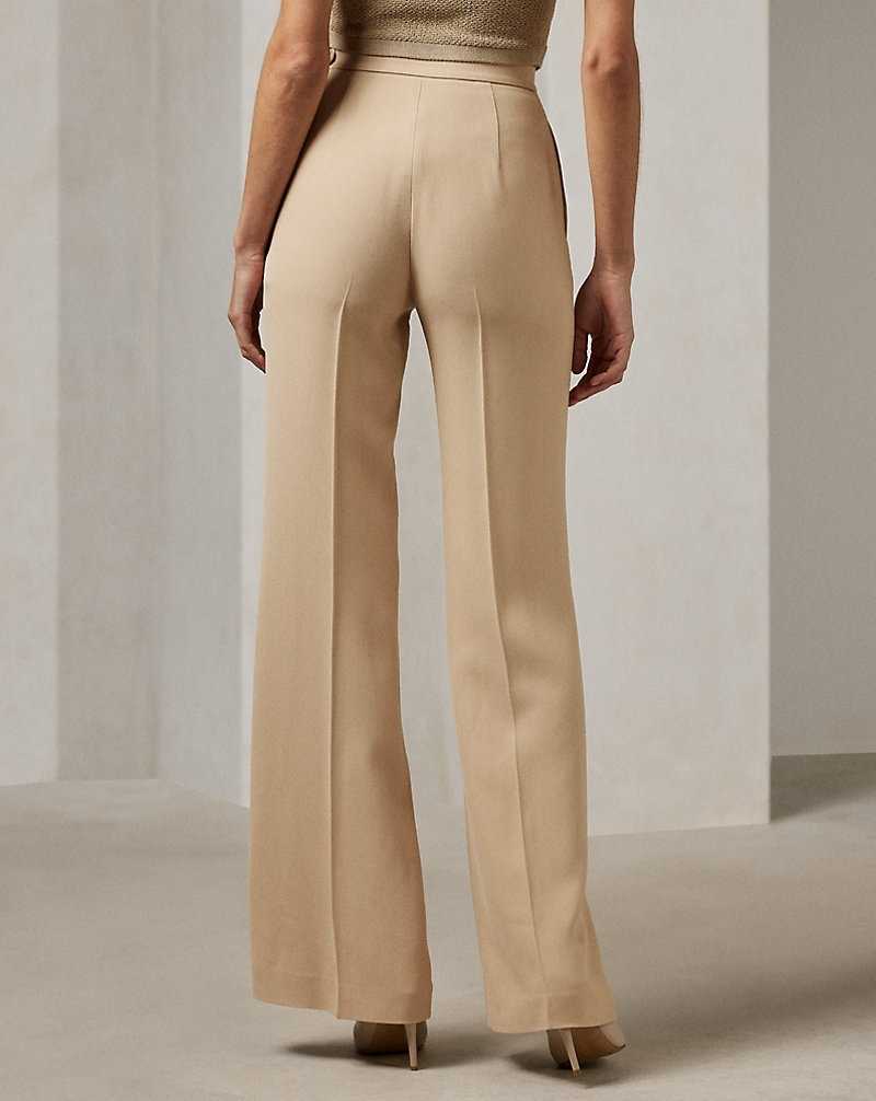 Pantalones Ralph Lauren Chevonne Textured Twill Mujer Fawn | AXMSDVT-15 - vista 4