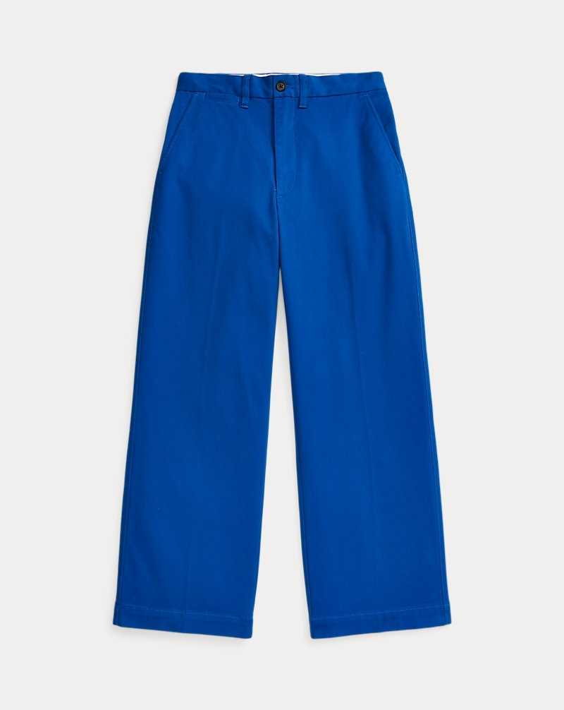 Pantalones Ralph Lauren Chino Wide-Leg Mujer Azules | SRWGZJU-29 - vista 2