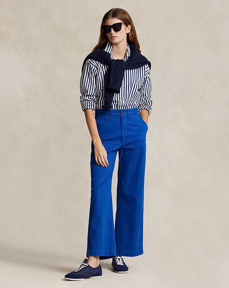 Pantalones Ralph Lauren Chino Wide-Leg Mujer Azules | SRWGZJU-29 - vista 1