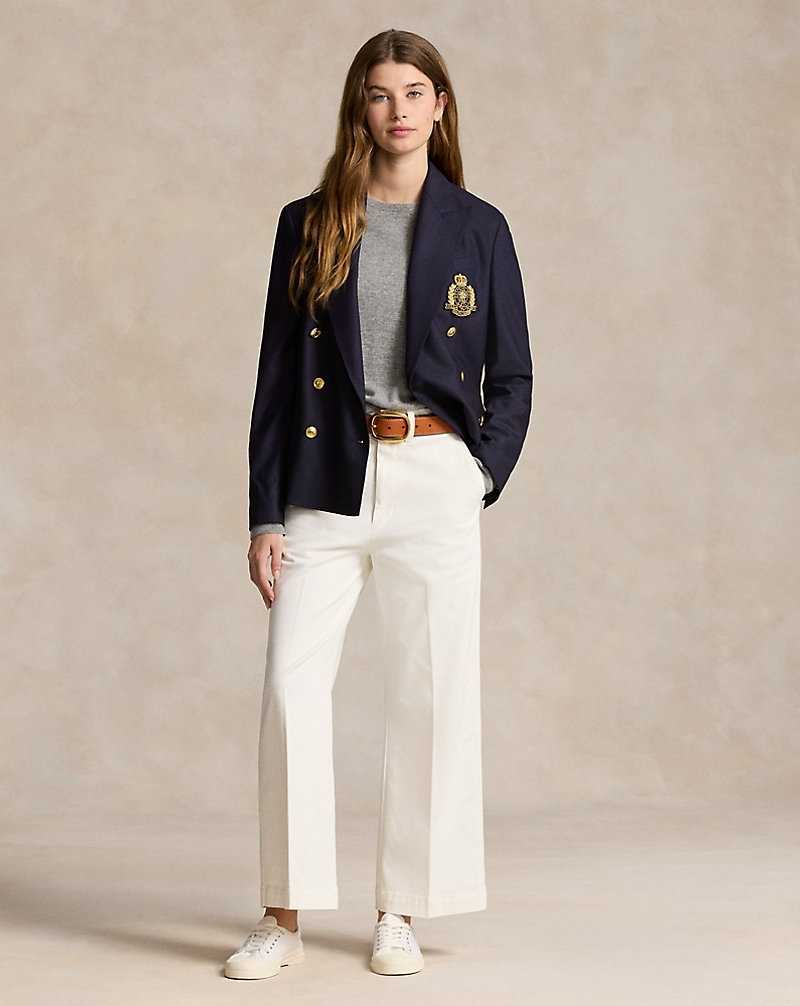 Pantalones Ralph Lauren Chino Wide-Leg Mujer Blancos | NOLKUTE-10 - vista 1