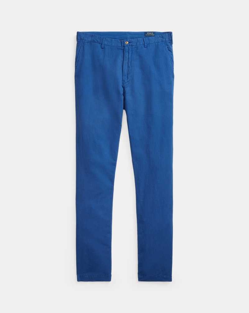 Pantalones Ralph Lauren Classic Fit Linen-Cotton Hombre Azul Rey | SWPDTMX-94 - vista 2