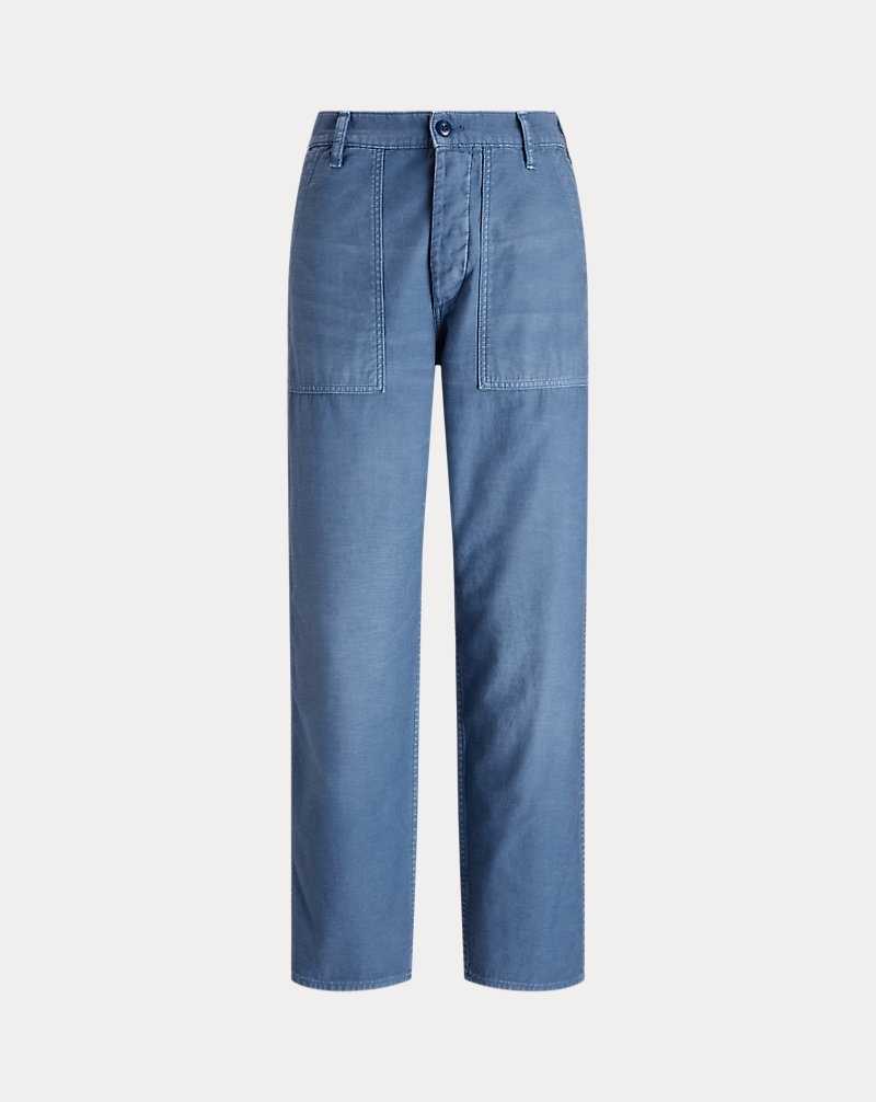 Pantalones Ralph Lauren Cotton Sateen Utility Mujer Azules | CFUHJYB-46 - vista 2