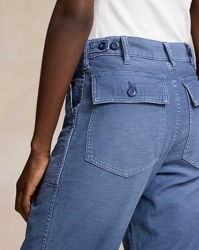 Pantalones Ralph Lauren Cotton Sateen Utility Mujer Azules | CFUHJYB-46 - vista 5