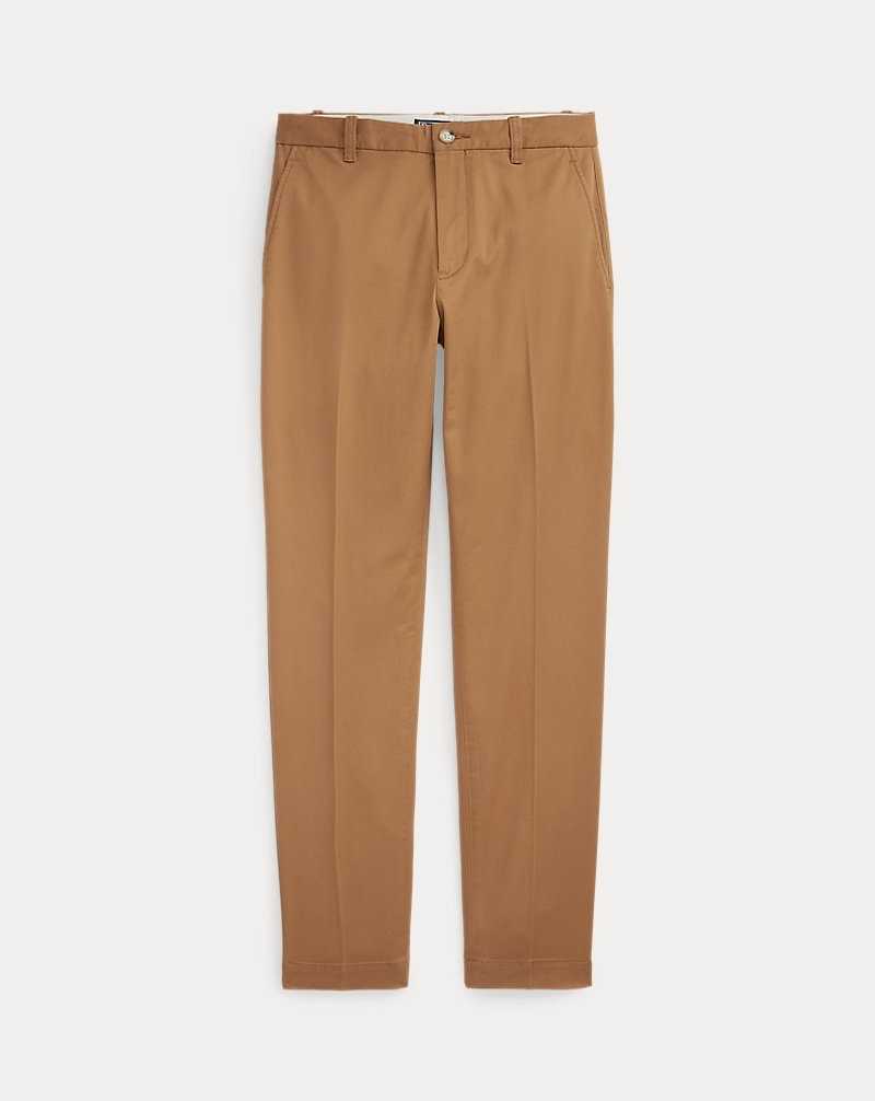 Pantalones Ralph Lauren Cropped Slim Fit Twill Chino Mujer Kaki | LMNJYWS-19 - vista 2