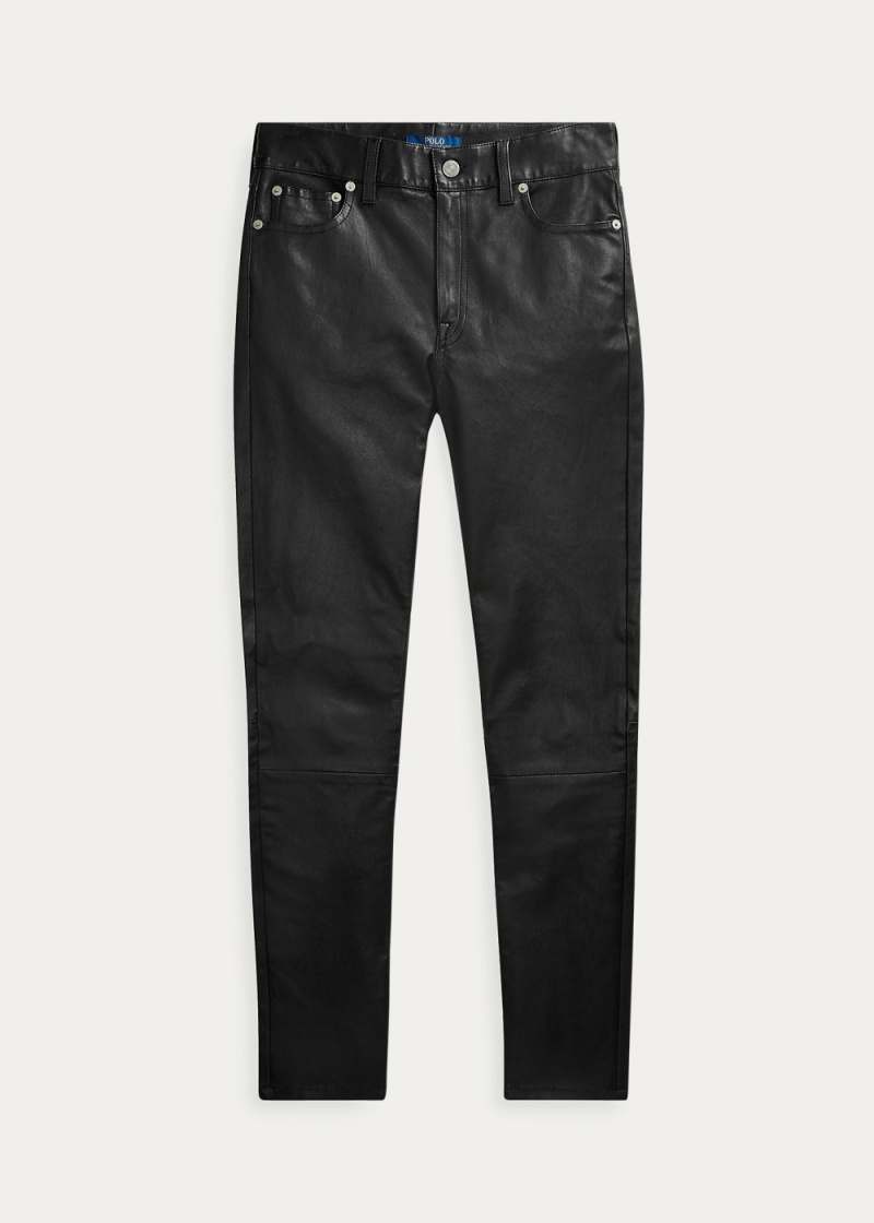 Pantalones Cuero Legging Mujer Negros | KDLA64705 - vista 6