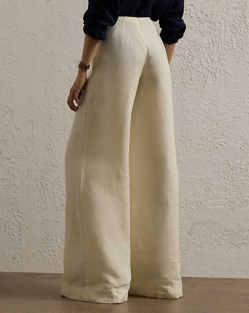 Pantalones Ralph Lauren Daria Linen Wide-Leg Mujer | BUDCVIE-70 - vista 4