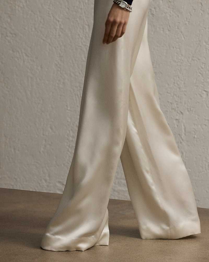Pantalones Ralph Lauren Daria Washed Satin Wide-Leg Mujer | DSOXLMY-89 - vista 5
