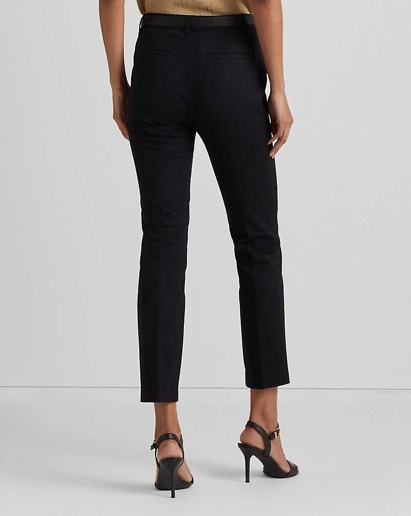 Pantalones Ralph Lauren Double-Faced Stretch Cotton Mujer Negros | JGHPYSI-71 - vista 4