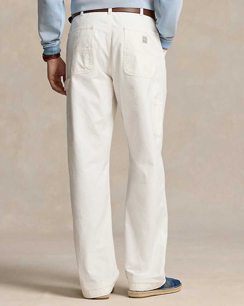 Pantalones Ralph Lauren Dungaree Fit Twill Carpenter Hombre Blancos | KCRHJDT-52 - vista 4