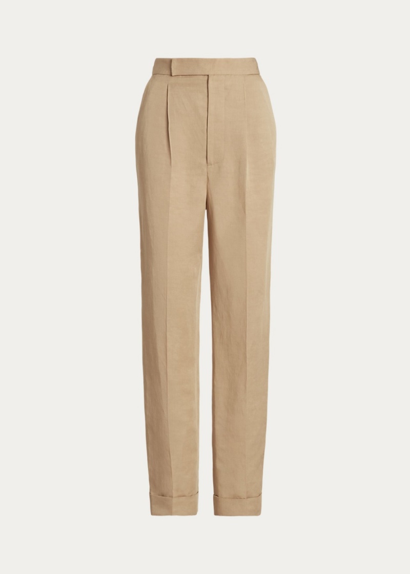 Pantalones Evanne Linen-Blend Pant Mujer Azul Marino | WJEN03954 - vista 2