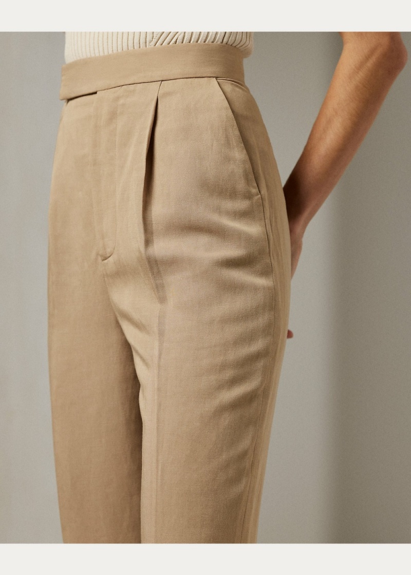Pantalones Evanne Linen-Blend Pant Mujer Azul Marino | WJEN03954 - vista 5