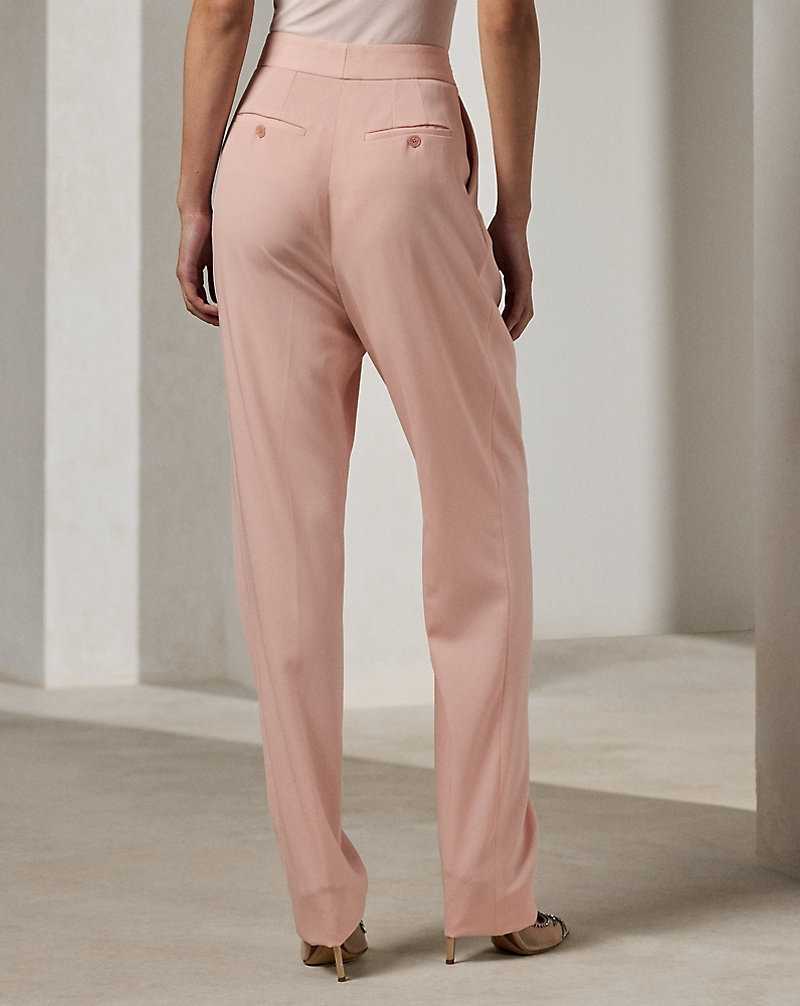 Pantalones Ralph Lauren Evanne Wool Trench Mujer Blush | MTHXEPI-46 - vista 4
