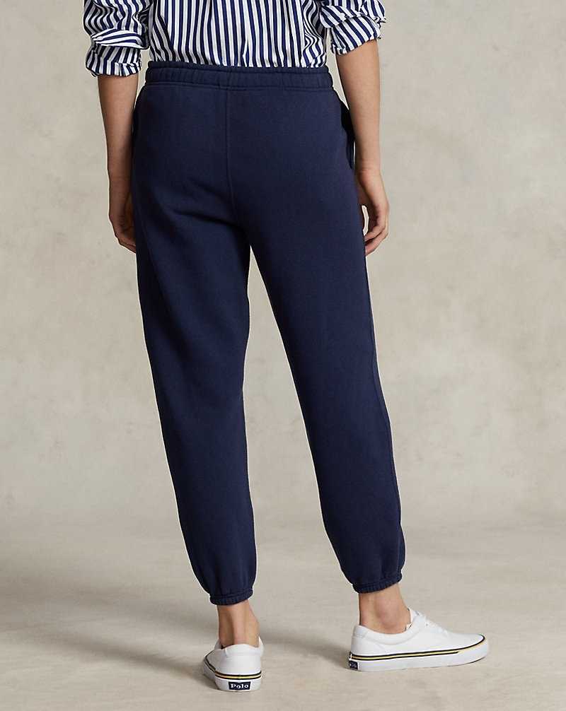 Pantalones Ralph Lauren Fleece Athletics Mujer Azul Marino | ZILJUBR-71 - vista 4