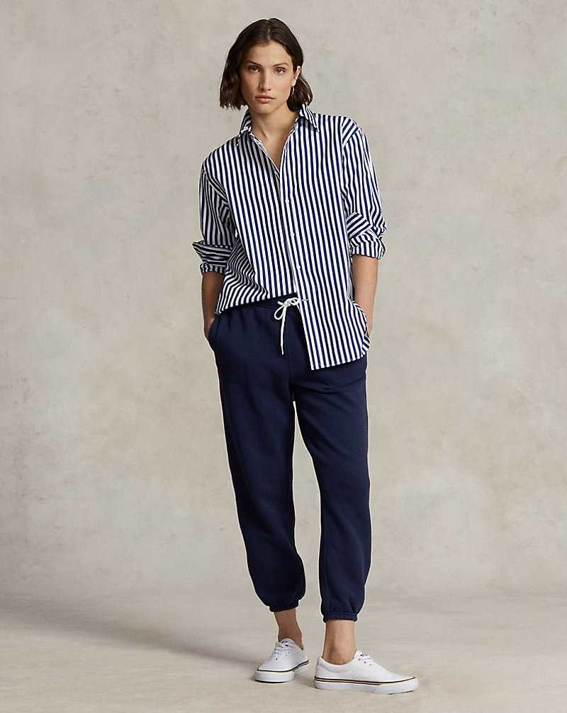 Pantalones Ralph Lauren Fleece Athletics Mujer Azul Marino | ZILJUBR-71 - vista 1