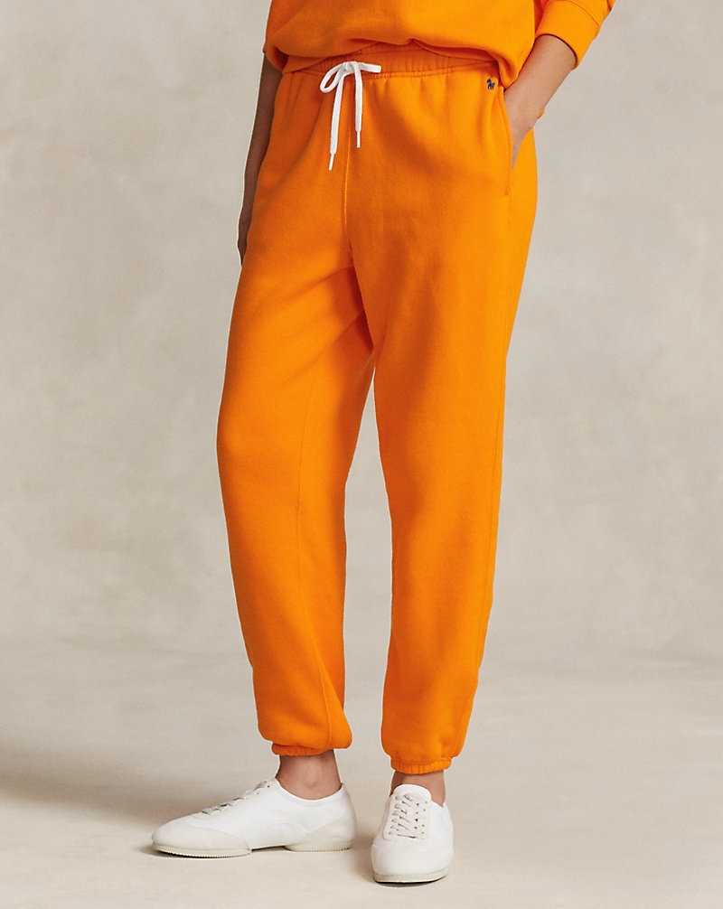 Pantalones Ralph Lauren Fleece Athletics Mujer Naranjas | PZSKUAT-69 - vista 3