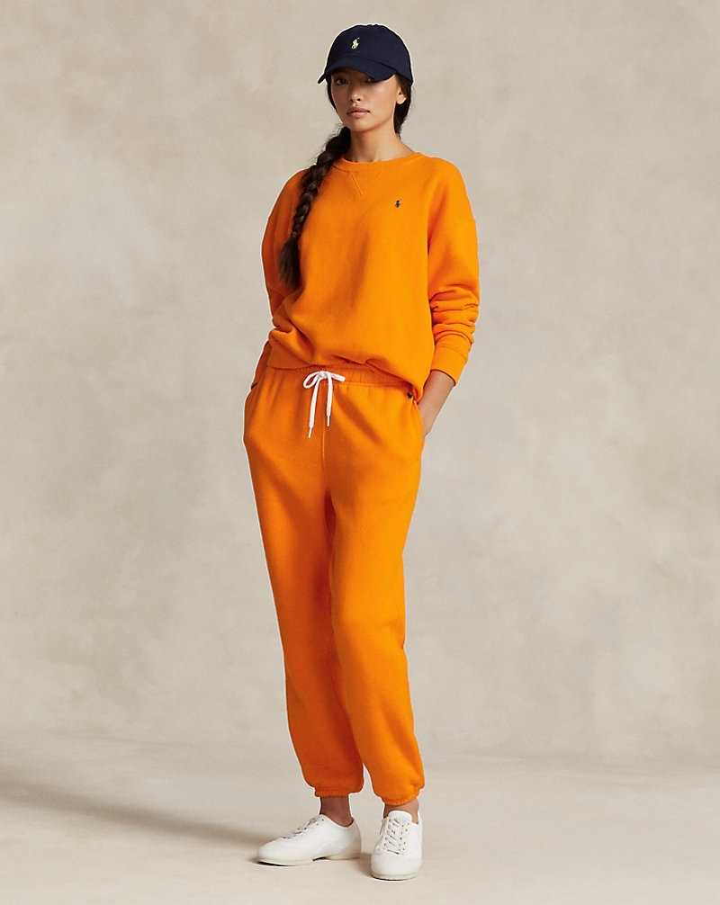 Pantalones Ralph Lauren Fleece Athletics Mujer Naranjas | PZSKUAT-69 - vista 1