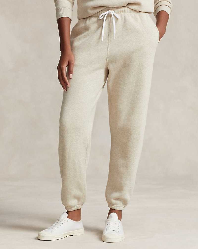 Pantalones Ralph Lauren Fleece Athletics Mujer Expedition Dune Heather | DFETILQ-90 - vista 3