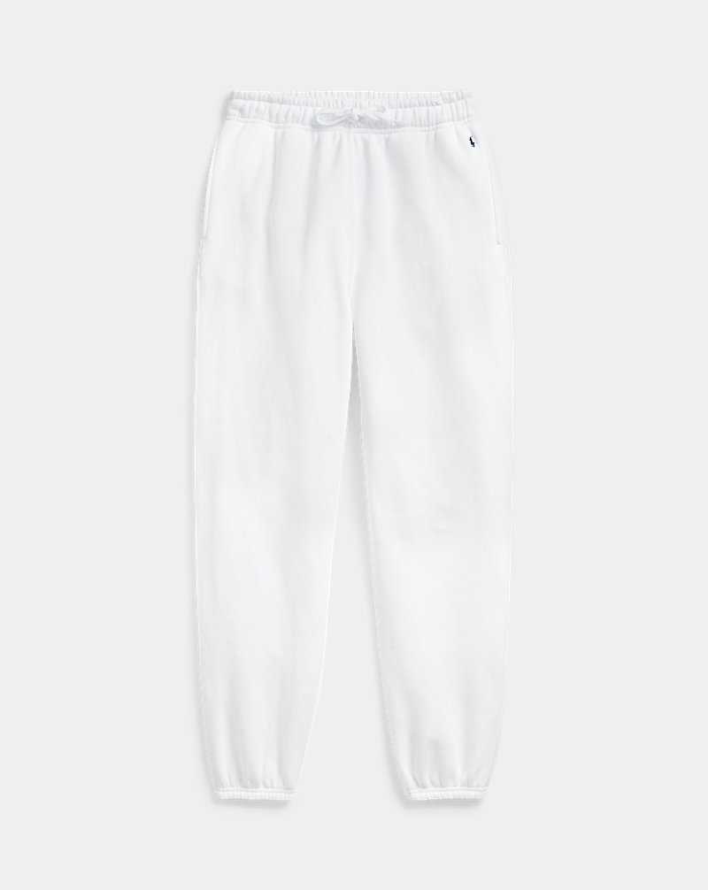 Pantalones Ralph Lauren Fleece Athletics Mujer Blancos | PNWGHTM-03 - vista 2