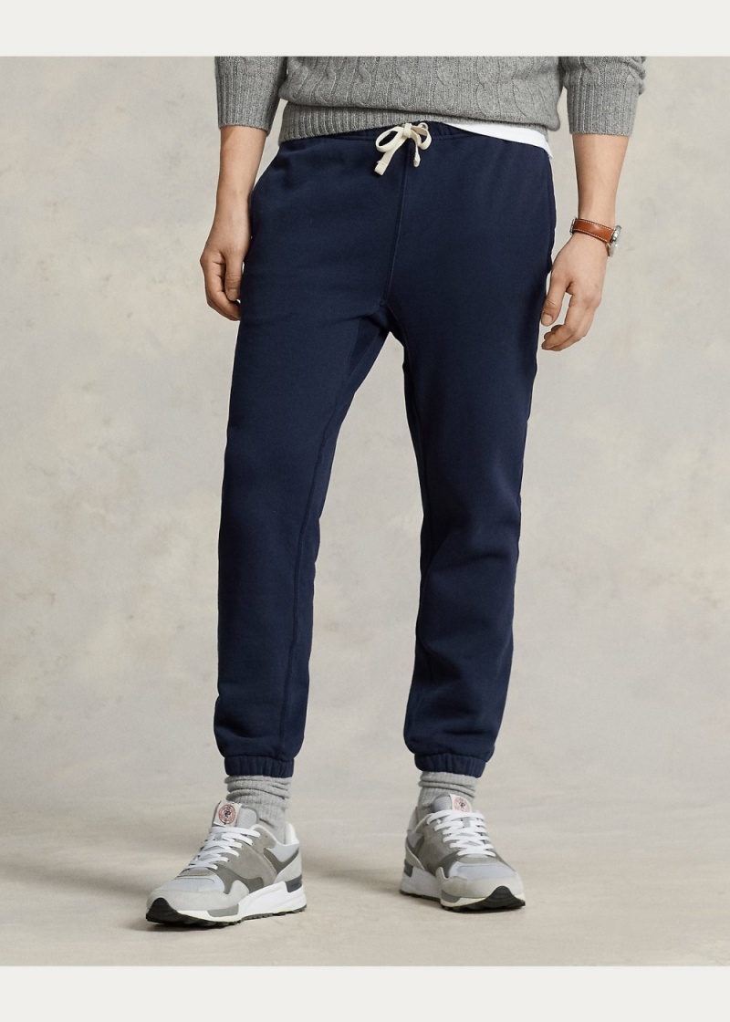 Pantalones Fleece Tracksuit Bottoms Mujer Azul Marino | RQBH47215 - vista 2