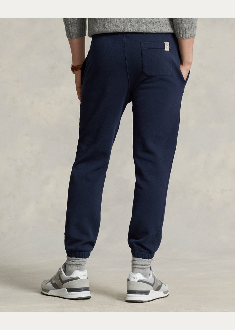 Pantalones Fleece Tracksuit Bottoms Mujer Azul Marino | RQBH47215 - vista 3