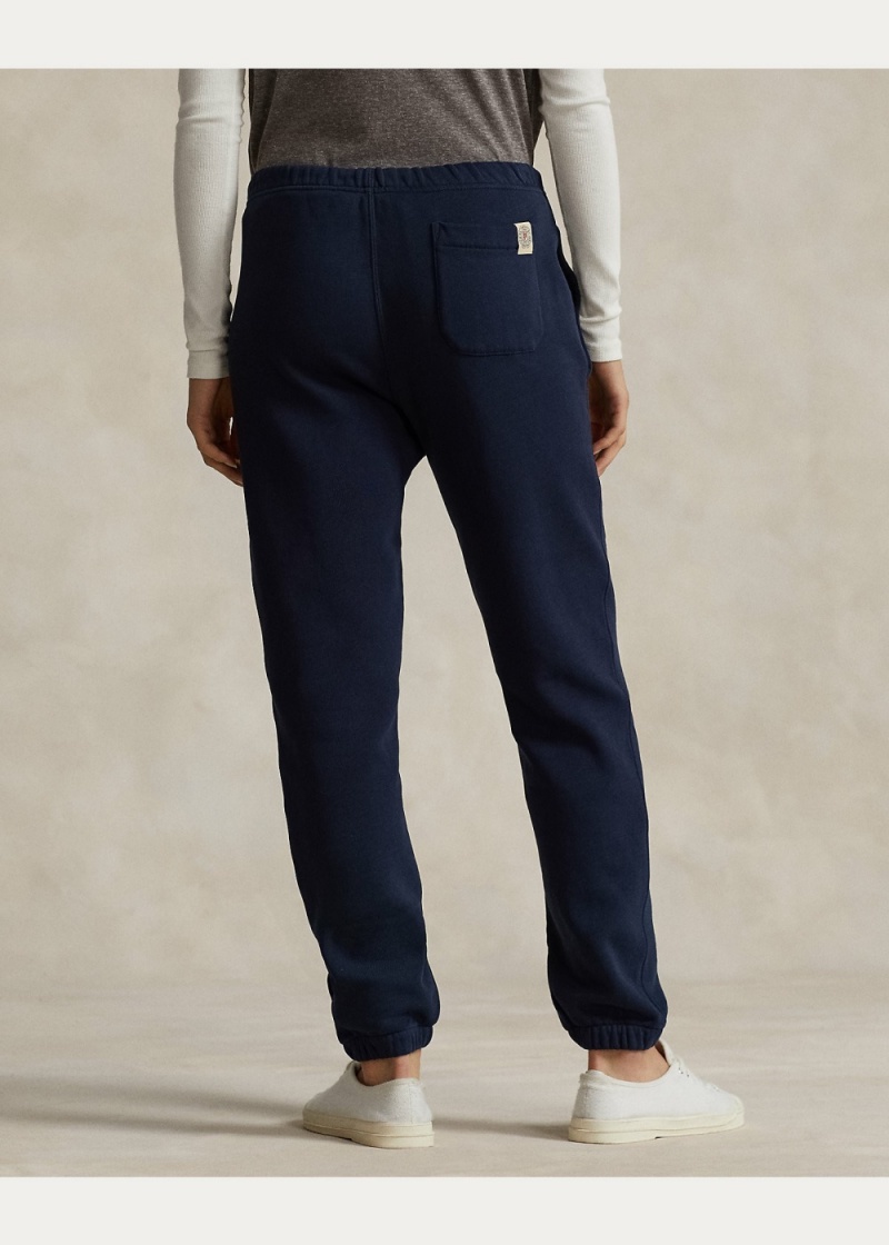 Pantalones Fleece Tracksuit Bottoms Mujer Azul Marino | RQBH47215 - vista 5