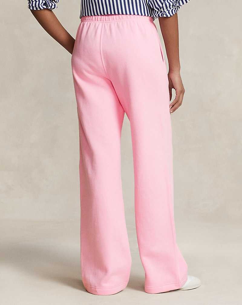 Pantalones Ralph Lauren Fleece Wide-Leg Athletic Mujer Rosas | WKGRCLF-43 - vista 4
