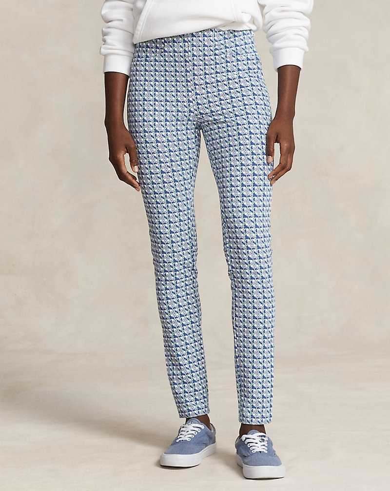 Pantalones Ralph Lauren Geo-Print Performance Stretch Mujer New Spring Wicker | MLOUADS-64 - vista 3