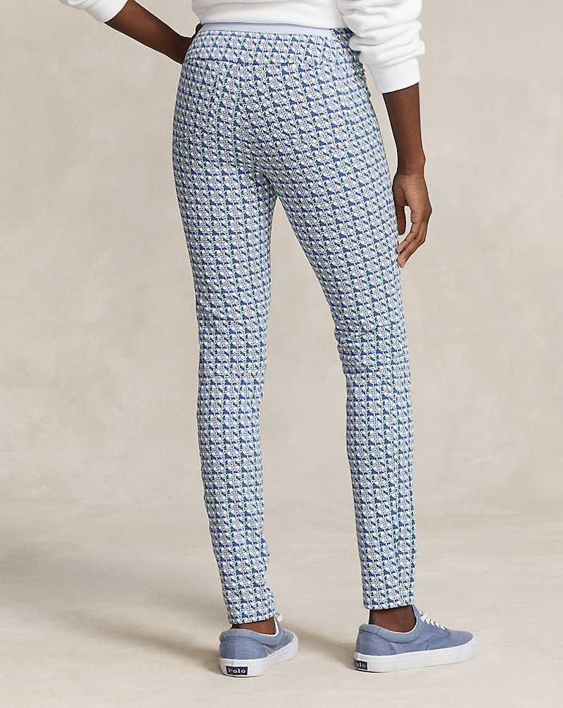 Pantalones Ralph Lauren Geo-Print Performance Stretch Mujer New Spring Wicker | MLOUADS-64 - vista 4