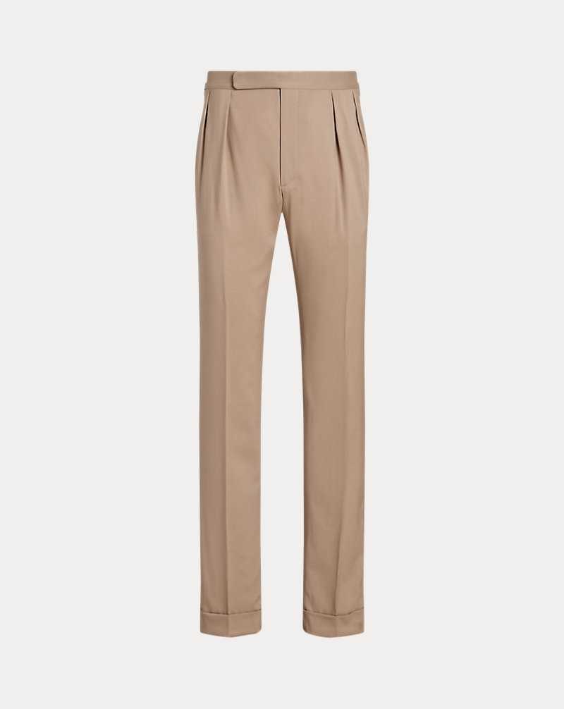 Pantalones Ralph Lauren Gregory Hand-Tailored Wool Hombre Taupe | XHDVRPY-15 - vista 2
