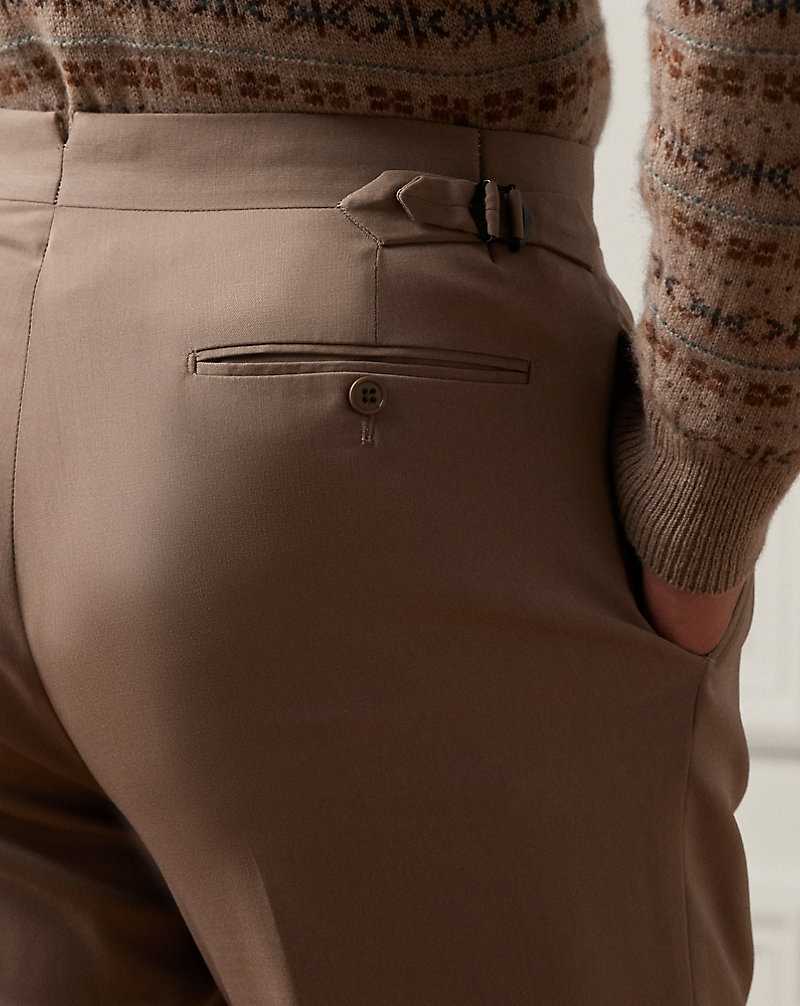 Pantalones Ralph Lauren Gregory Hand-Tailored Wool Hombre Taupe | XHDVRPY-15 - vista 5