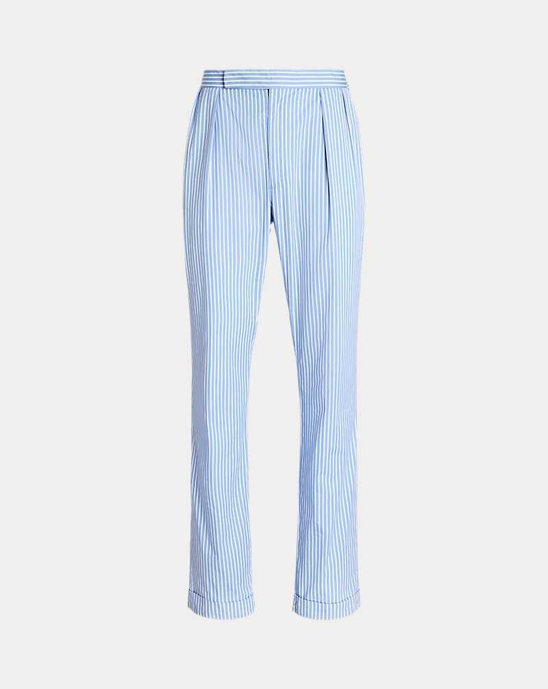 Pantalones Ralph Lauren Gregory Hand-Tailored Poplin Hombre Blue/White | HTNORBW-91 - vista 2