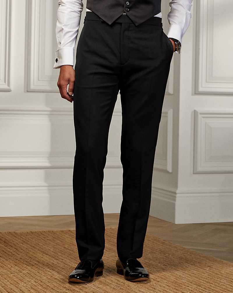 Pantalones Ralph Lauren Gregory Hand-Tailored Tuxedo Hombre Negros | LASVMTO-67 - vista 3