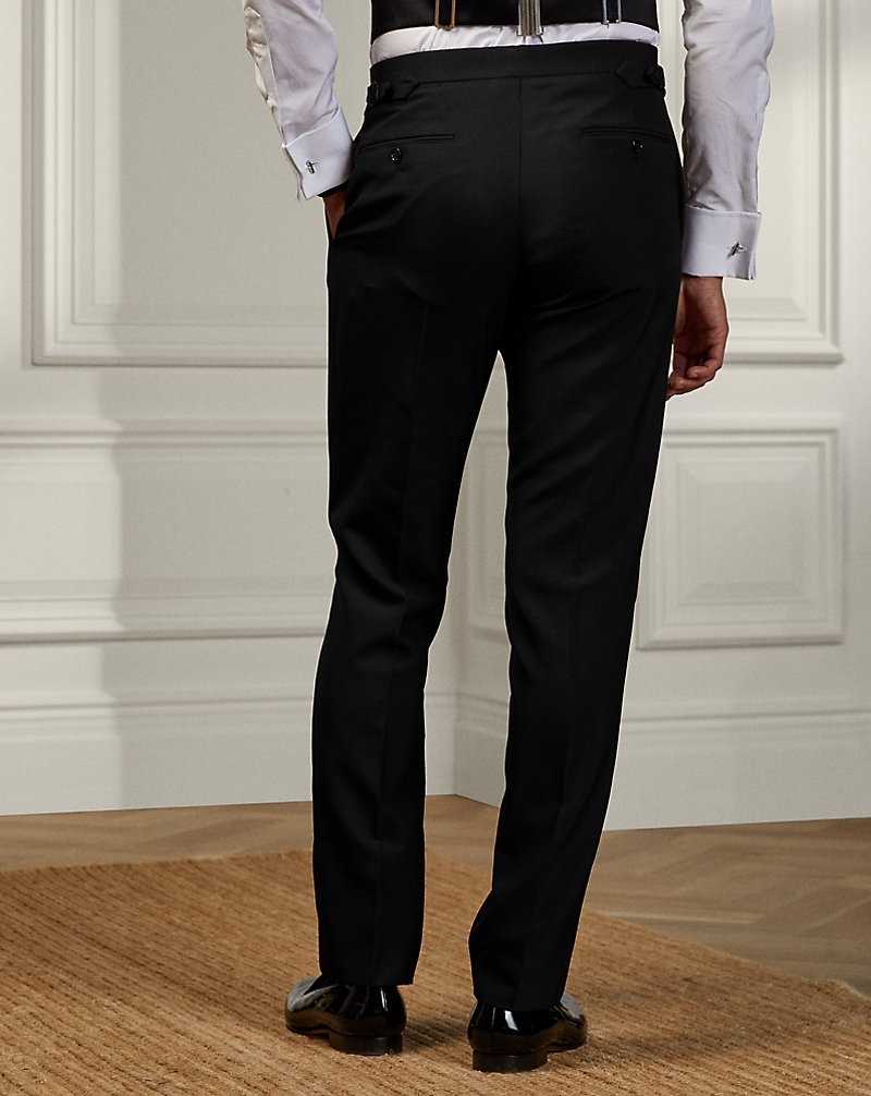Pantalones Ralph Lauren Gregory Hand-Tailored Tuxedo Hombre Negros | LASVMTO-67 - vista 4