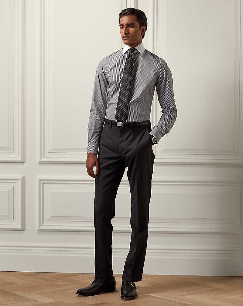Pantalones Ralph Lauren Gregory Hand-Tailored Wool Serge Hombre Charcoal | RLPZOKT-28 - vista 1