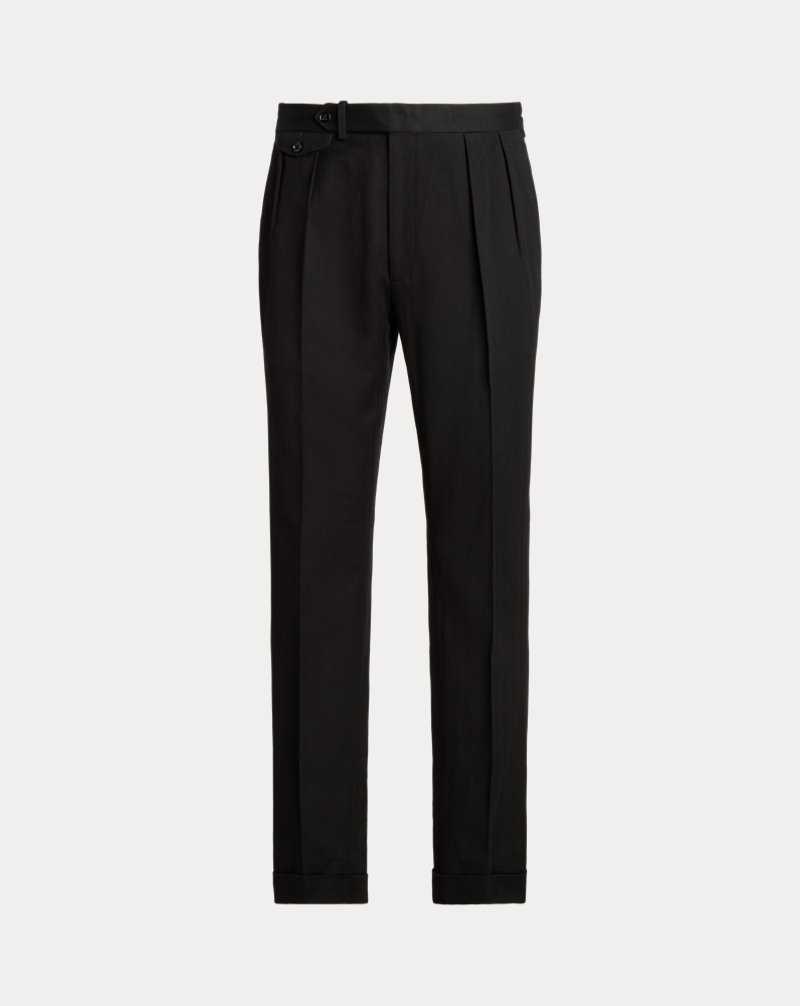 Pantalones Ralph Lauren Gregory Hand-Tailored Hombre Negros | QNRDZJK-98 - vista 2