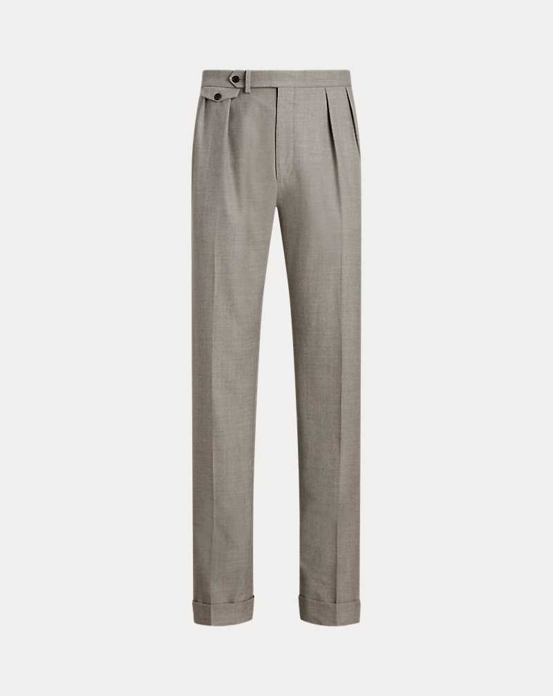 Pantalones Ralph Lauren Gregory Hand-Tailored Flannel Hombre Grises Claro | ZREWLPY-10 - vista 2