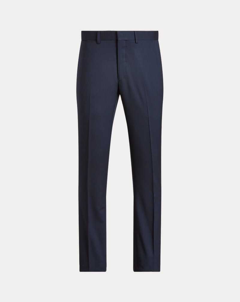 Pantalones Ralph Lauren Gregory Handmade Wool Gabardine Hombre Azul Marino Oscuro | KDUBQSY-84 - vista 2